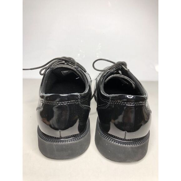 Thorogood Black Patent Leather Oxfords Lace Work Shoes Men’s sz 10.5M US/43.5EU main image 4